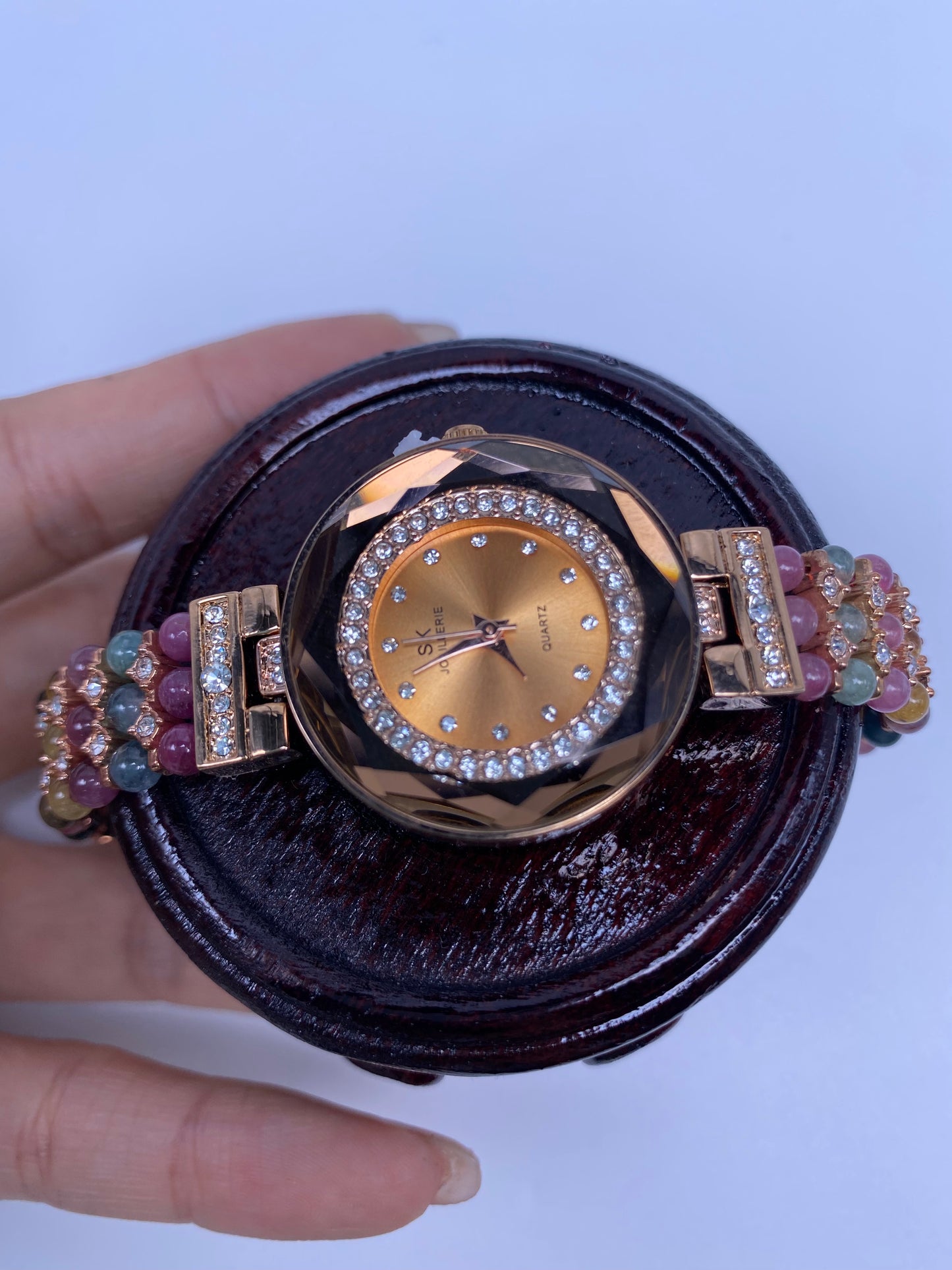 High-end Natural Crystal Watch Trendy All/match & Exquisite Jewelry for Birthday Gift