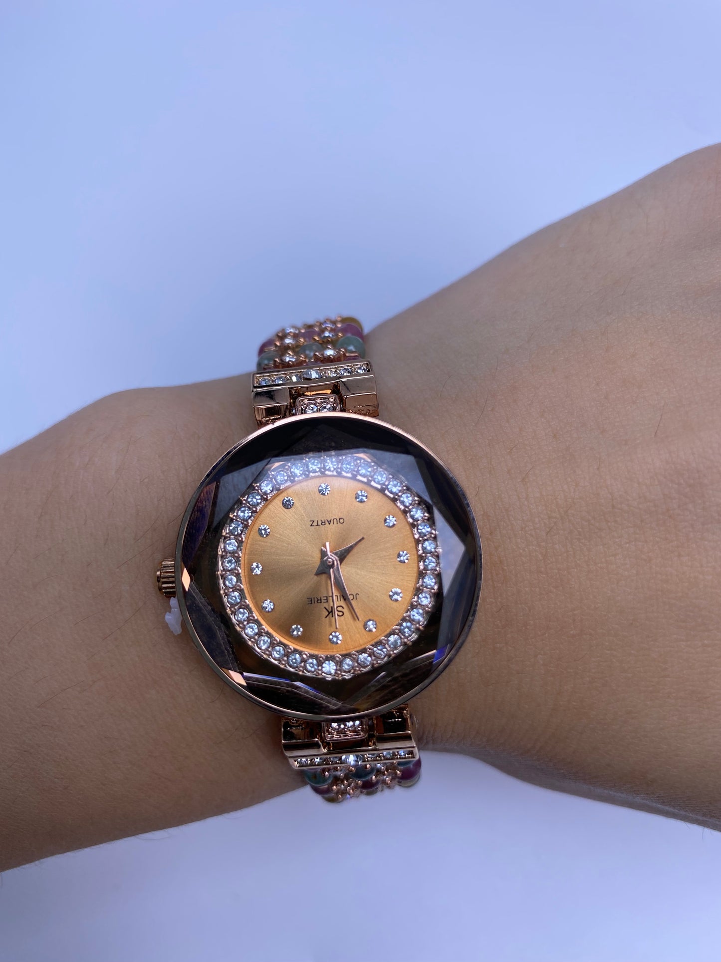 High-end Natural Crystal Watch Trendy All/match & Exquisite Jewelry for Birthday Gift